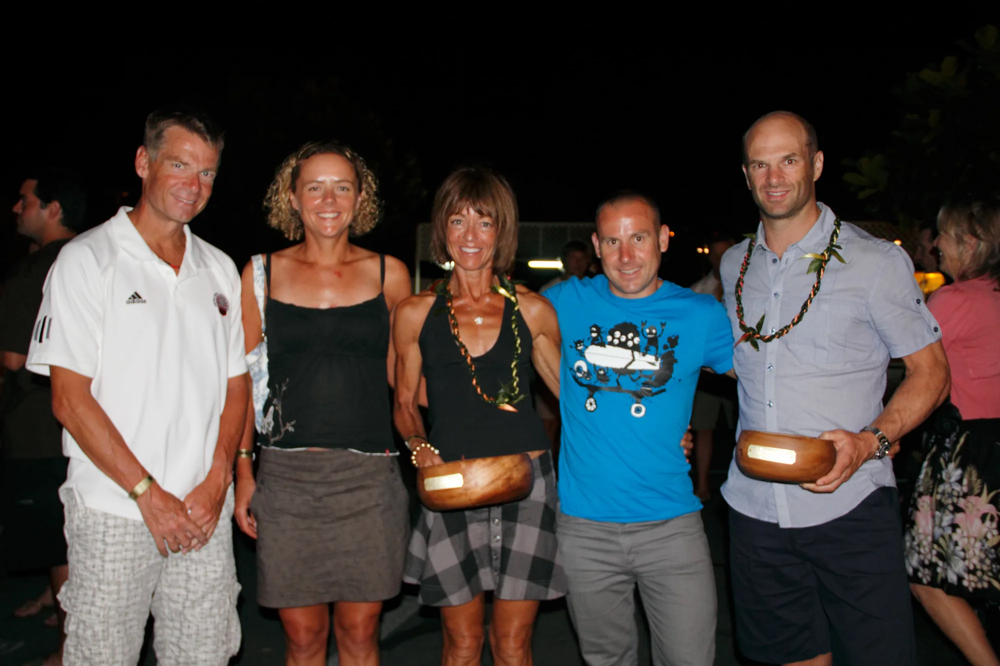 TriSpecific athletes and coaches after the Kona awards