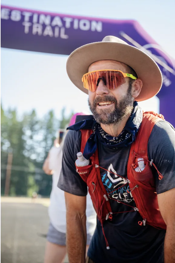 Kristian at the finish of Bigfoot